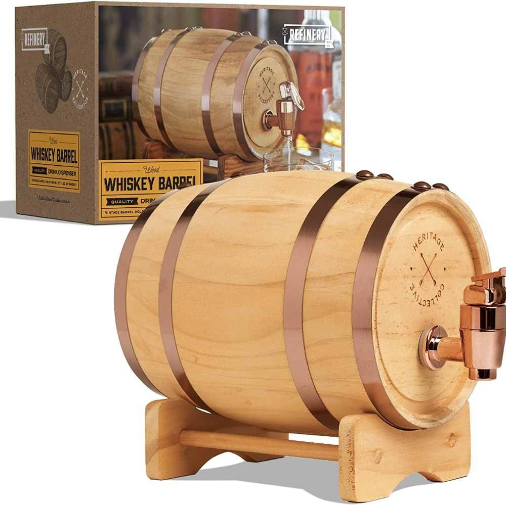 New whiskey bourbon barrel drink dispenser